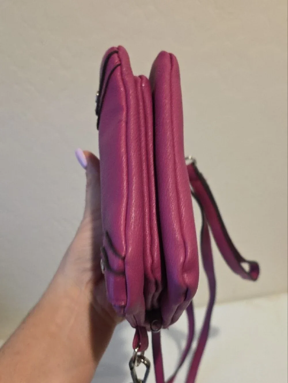Nicole by Nicole Miller Bright Pink Crossbody Bag